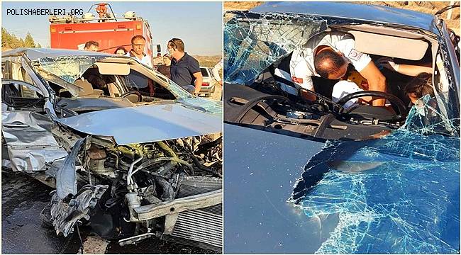 Gaziantep'te otomobil ile hafif ticari araç çarpıştı 5 kişi yaralandı