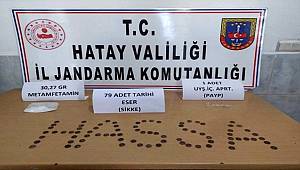 Hatay'da uyuşturucu ve tarihi eser kaçakçılığı operasyonunda 4 şüpheli yakalandı