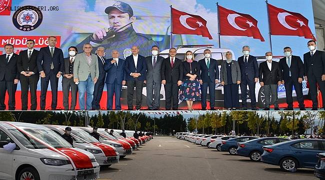 İçişleri Bakanı Süleyman Soylu’nun katılımıyla Kocaeli İl Emniyet Müdürlüğü Araç Teslim Töreni Gerçekleştirildi