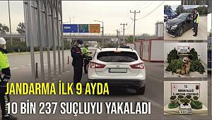 Jandarma ilk 9 ayda 10 bin 237 suçluyu yakaladı