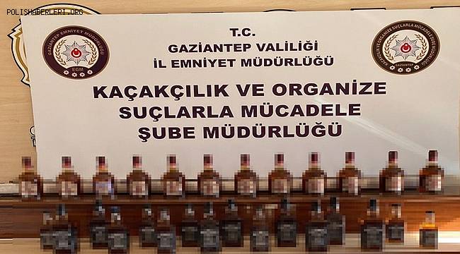KOM ekipleri Gaziantep ve Şırnak'ta sahte alkol operasyonu düzenledi