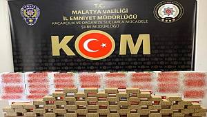 Malatya'da 50 bin adet makaron ele geçirildi