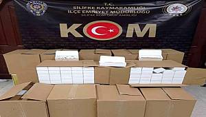 Mersin'de 200 bin makaron ele geçirildi