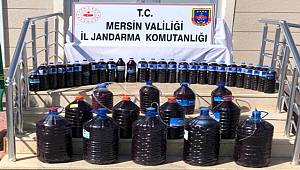 Mersin'de 200 litre sahte içki ele geçirildi