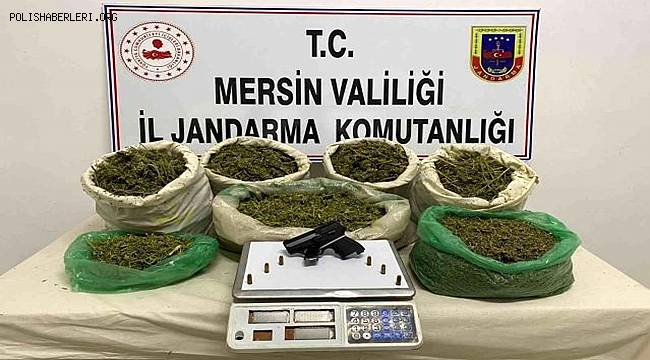 Mersin'de 33 kilo 900 gram esrar ele geçirildi