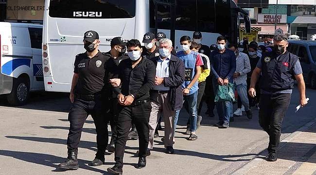 Mersin'de düzenlenen Terör Operasyonunda 11 kişi Gözaltına alındı