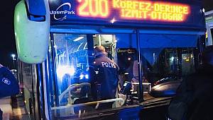 Otobüsten inmeyen koronavirüs hastası kadını polis indirdi