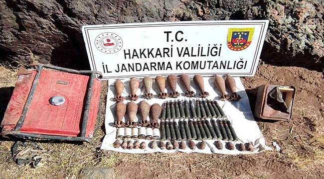Şemdinli'de çok sayıda mühimmat ele geçirildi