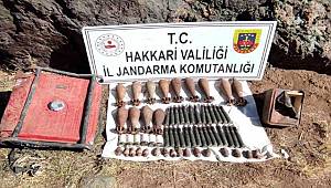 Şemdinli'de çok sayıda mühimmat ele geçirildi