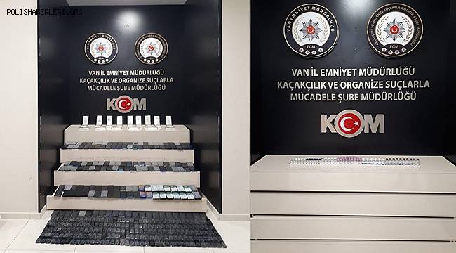 Van'da Gümrük Kaçağı Malzemeler Ele Geçirildi 