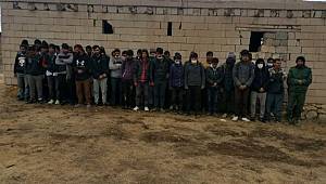 Van'da metruk evlerde 164 kaçak göçmen yakalandı