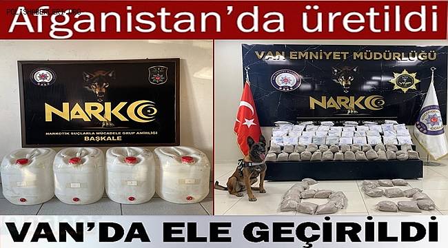 Van Narkotik Ekiplerinden Büyük Operasyon