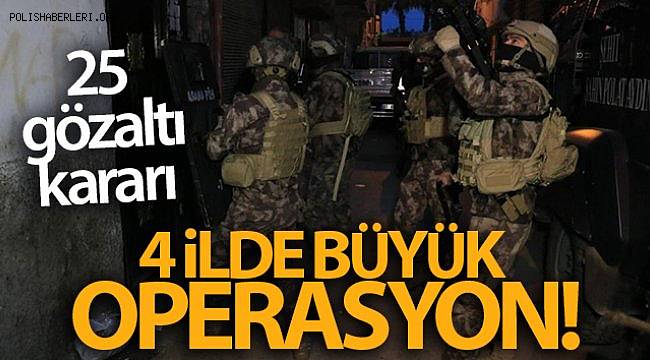 İstanbul Merkezli 4 ilde Uyuşturucu Operasyonu, 25 Şüpheli Gözaltına Alındı