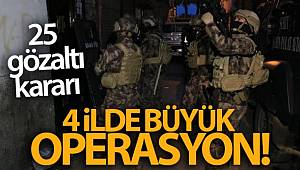 İstanbul Merkezli 4 ilde Uyuşturucu Operasyonu, 25 Şüpheli Gözaltına Alındı
