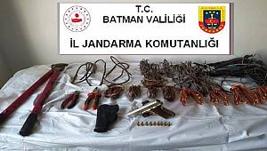 Batman'da kablo hırsızı tabancayla yakalandı