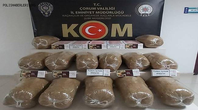 Çorum’da kaçak makaron operasyonu 
