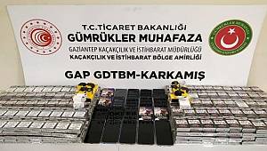 GAP gümrük kapılarında 72 milyon liralık kaçak eşya ele geçirildi