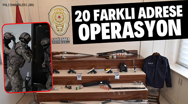 Gaziantep’te organize suç örgütlerine operasyon 