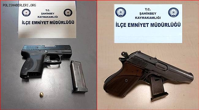 Gaziantep'teki asayiş uygulamalarında çok sayıda tabanca ve tüfek ele geçirildi