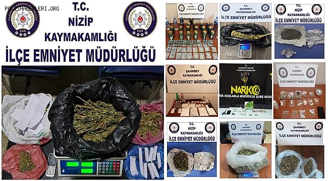 Gaziantep'teki uyuşturucu operasyonlarında 26 tutuklama