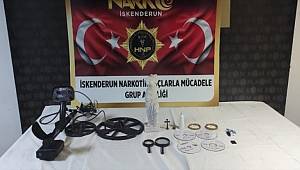 Hatay'da tarihi eser kaçakçılarına yönelik operasyonda 2 şüpheli yakalandı