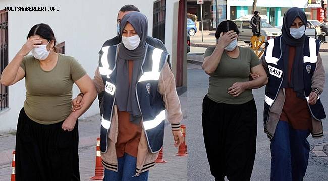 Hırsızlık suçundan 10 yıl hapisle aranan hükümlü kadın saklandığı evde yakalandı