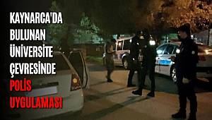 Kaynarca'da polis ekiplerinden üniversite çevresinde uygulama