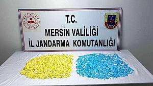 Mersin'de 5 bin 700 adet uyuşturucu hap ele geçirildi