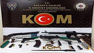 Sakarya'da çok sayıda silah ve mühimmat ele geçirildi