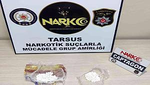 Tarsus'ta 474 uyuşturucu hap ele geçirildi