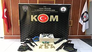 Uşak'ta 220 polisle şafak operasyonu