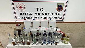 Antalya'da 233 litre sahte içki yakalandı