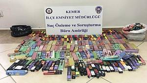 Antalya'da ithalatı yasak 2 bin 376 elektronik sigara ele geçirildi