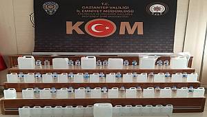 Gaziantep polisinden kaçak alkol operasyonu