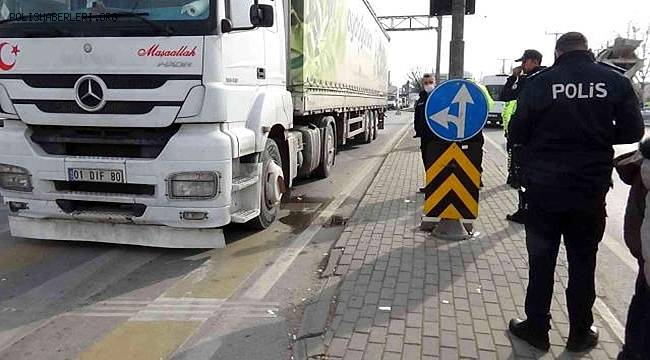 Gaziantep'te dilenirken tırın altında kalan yaşlı kadın öldü 