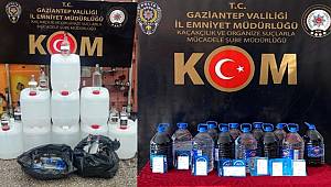 Gaziantep'te kaçak içki operasyonunda 2 şüpheli tutuklandı