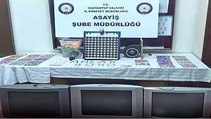 Gaziantep'te kumar oynandığı tespit edilen iş yerine baskın 