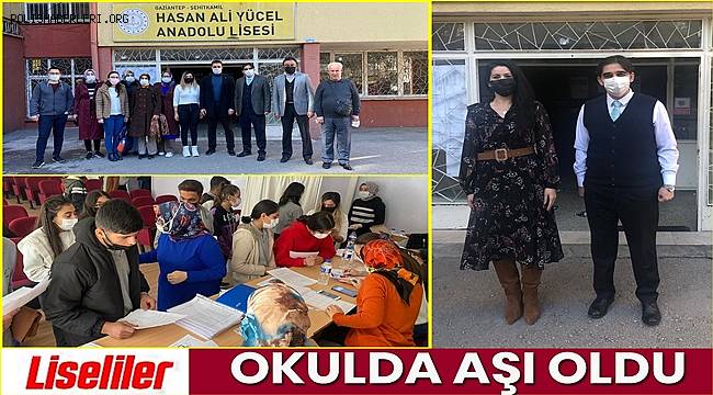Hasan Ali Yücel Anadolu Lisesinde Öğrenciler Aşı Oldu 