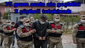 Hassa'da 70 gram eroin ele geçirildi, 3 şüpheli tutuklandı