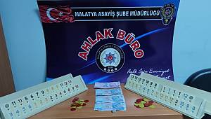 Malatya Asayiş Şubeden Kumar Baskını