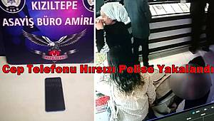 Mardin'de bebek arabasından cep telefonu çalan hırsız önce kameraya sonra polise yakalandı