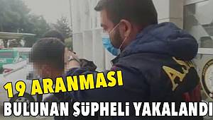 Mersin'de 19 aranma kaydı bulunan şüpheli yakalandı