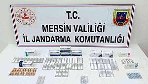 Mersin'de 450 adet sentetik uyuşturucu hap ele geçirildi