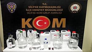 Mersin'de sahte içki operasyonunda 4 şüpheli yakalandı