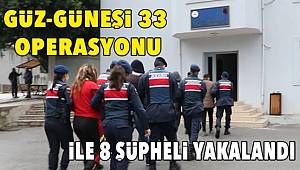 Mersin'de uyuşturucu satıcılarına 'Güz Güneşi-33' operasyonu