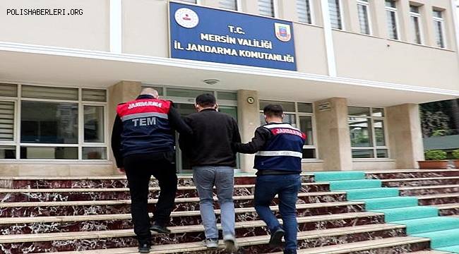 Mersin merkezli terör operasyonunda yakalanan 4 zanlıdan biri tutuklandı 