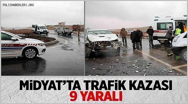 Midyat'ta trafik kazası 9 yaralı