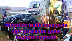 Midyat'ta trafik kazasında ağır yaralanan şahıs hayatını kaybetti 