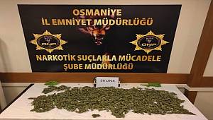 Osmaniye'de yolcu otobüsünde 3 kilo 400 gram uyuşturucu ele geçirildi 
