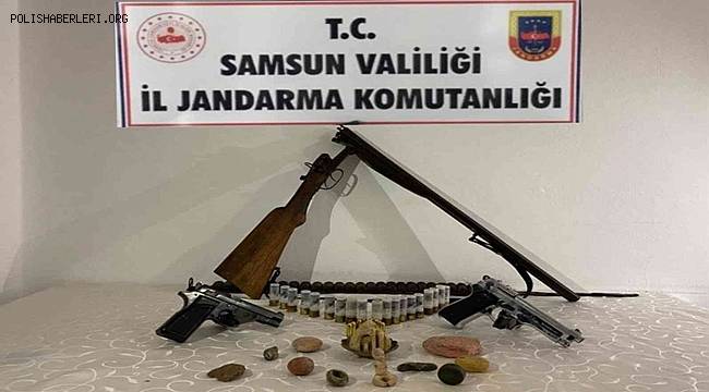 Samsun’da kaçak silah operasyonu 